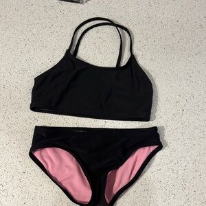 Art Class Pink and Black Two Piece